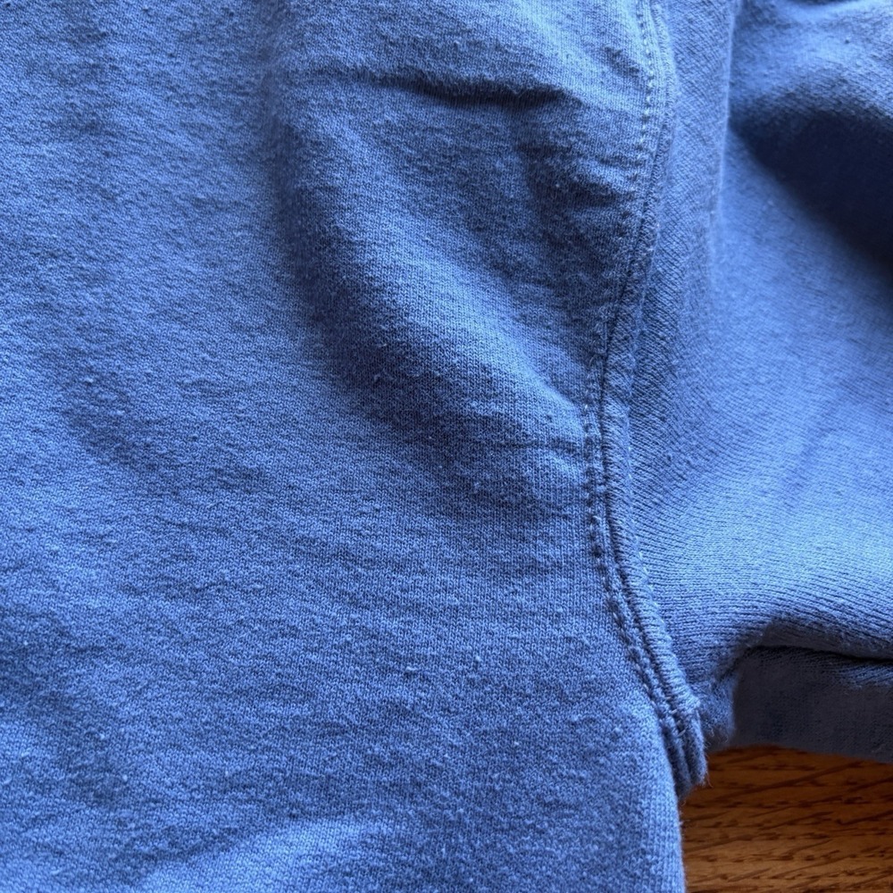 Lonely Ghost Hoodie Large Blue Want To Go For A Walk Puff Print Streetwear Indie - Picture 6 of 16